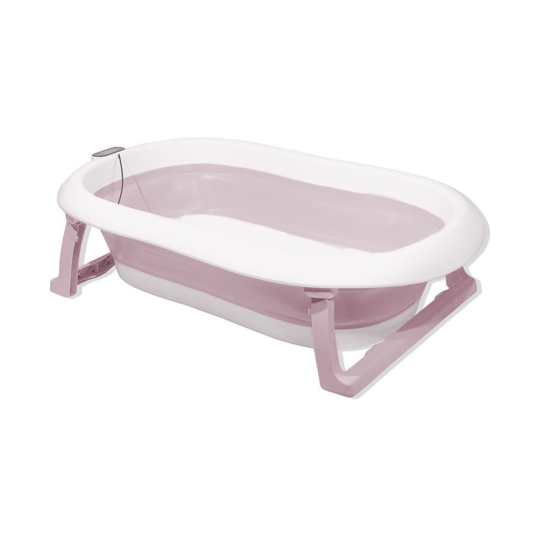 Faltbare Badewanne mit Thermometer in Blau oder Rosa